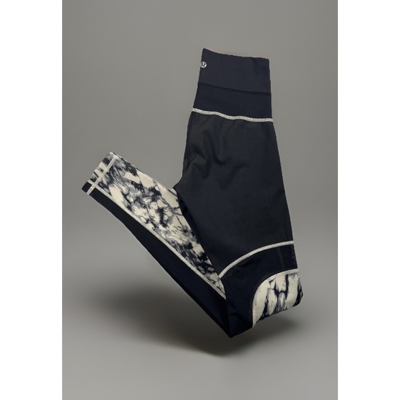 Lululemon Breathe Easy Pant Womens‎ 4 Great Granite Black Mojave Tan /Black EUC - Picture 1 of 7